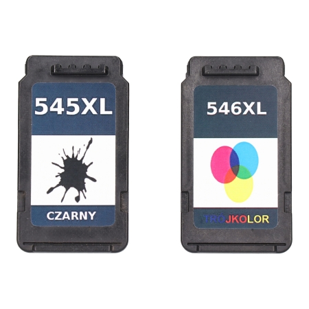 Zgodny komplet tuszy do Canon PG-545 XL czarny + CL-546 XL kolor (PG545 XL + CL546 XL)